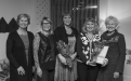 Frá úthlutun í Norræna húsinu 10. desember 2014: Kristín Ingólfsdóttir, rektor Háskóla Íslands, Herdís Sveinsdóttir, prófessor og stjórnarmaður, Valgerður Lísa Sigurðardóttir ljósmóðir, Ingibjörg Eiríksdóttir ljósmóðir og Ólöf Ásta Ólafsdóttir, prófessor og formaður stjórnar. 